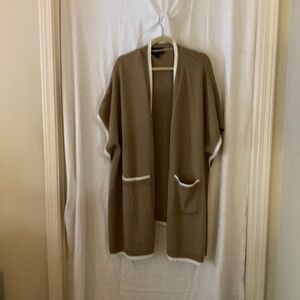 Open front poncho cardigan